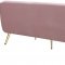 Harlow Sofa 685 in Pink Velvet Fabric by Meridian w/Options