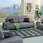 Thessaly SM6607GY Sofa in Gray Fabric w/Options