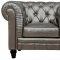 Zahara Sofa TOV-S24 in Silver Leatherette by TOV Furniture