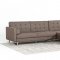 Smith Sectional Sofa Convertible 1471B in Brown Fabric by VIG