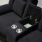 U8900 Power Motion Sofa in Black Velvet by Global w/Options