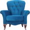 Chester Sofa in Blue Fabric by Casamode w/Options