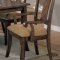 Distressed Natural Wood Dining Furniture W/Diamond Pattern & Bar