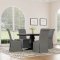 Florence Dining Table 115530 Distressed Black -Coaster w/Options