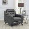 Lantana Power Recliner Sofa 603384P in Charcoal by Coaster