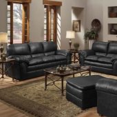 Onyx Bycast Leather Modern Sofa & Loveseat Set w/Options