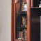 Rich Brown Massive Wall Unit w/Glass Door Piers