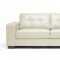 Whitney Sofa Set in Ivory Bonded Leather by Wholesale Interiors