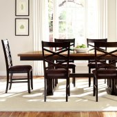 Bistro II Trestle Dining Table 74-CD Honey & Espresso by Liberty