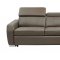 1822 Sectional Sofa in Grayish Brown Taupe Leather by ESF w/Bed