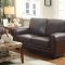 Rubin Sofa & Loveseat Set 9734DB by Homelegance in Dark Brown