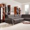 Navarro Sectional Sofa 1612 in Brown Fabric by VIG