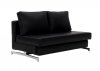 K43-2 Sofa Bed in Black Leatherette by J&M Furniture