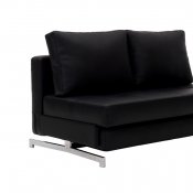 K43-2 Sofa Bed in Black Leatherette by J&M Furniture