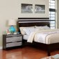 Euclid CM7205 5Pc Bedroom Set in Silver and Espresso Finish