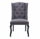 D2106DC Dining Chair Set of 4 in Dark Gray Fabric by Global