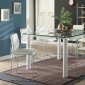 Gordie Counter Height Dining Table 70250 5Pc Set Glass by Acme