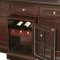 Deco Cherry Finish Contemporary Dining Room w/Framed Table Top