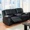 Gaffey Reclining Sofa CM6826 in Black Leather Match w/Options