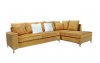 LCL-019 Sectional Sofa in Gold Velvet