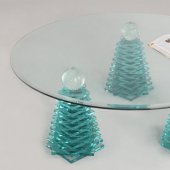 4128 Clear Glass Cocktail Table by Chintaly