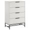 Sonora Bedroom Set 5Pc 224861 in White by Coaster w/Options