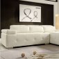 9617WHT Amare Sectional Sofa in Bonded Leather by Homelegance