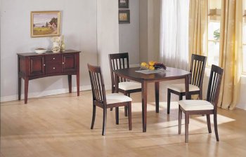 Deep Cherry Finish Square Dinette Set [AMDS-129-8240]