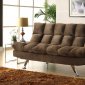 Jazz Lounger 4809CH in Chocolate Fabric by Homelegance