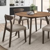 Beane 5Pc Dining Set 5700-48 in Walnut by Homeleance