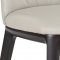 Osaka Dining Chair Set of 2 in Light Gray Leather by J&M