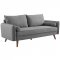 Revive Sofa & Loveseat Set in Light Gray Fabric by Modway