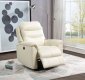 Ava Recliner 59692 in Beige Leather Match by Acme