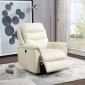 Ava Recliner 59692 in Beige Leather Match by Acme