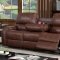 Walter Power Motion Sofa CM6950BR-PM in Brown Leatherette