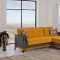 Almira Riva Orange Sectional Sofa in Fabric by Casamode