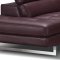 A761 Sectional Sofa in Maroon Leather by J&M