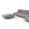 Zip Sectional Sofa in Grey Fabric by VIG w/Moveback Backrests