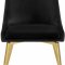 Karina Dining Chair 783 Set of 4 Black Velvet Fabric by Meridian