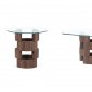 T866 Coffee Table & 2 End Tables Set by Global in Walnut