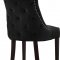 Hannah Dining Chair 774 Set of 2 Black Velvet Fabric by Meridian