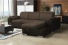 Marcel Sectional Sofa in Brown Fabric by Skyler Design