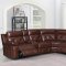 Chester Power Sectional Sofa 603440PP in Chocolate by Coaster