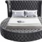 Luxus Velvet Bed in Grey by Meridian w/Options