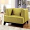 Sofia CM6761GR Sofa in Lemongrass Fabric w/Options