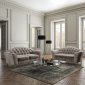 Divina Sofa in Taupe Fabric by J&M w/Optional Loveseat