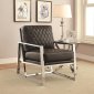 900622 Accent Chair in Black Leatherette by Coaster