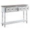 Bence Console Table AC00280 in Charcoal & Antique White by Acme