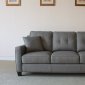 Nick Sofa & Loveseat Set in Grey Fabric w/Options