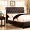 Bennett CM7602 Leatherette Bed in White or Brown Finish